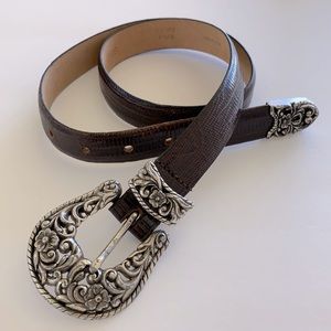 Vintage Emmon calfskin boho western belt M